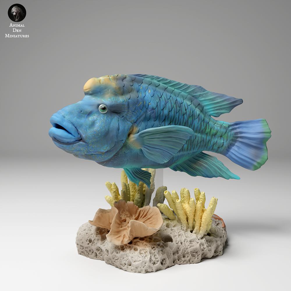 Foto de producto de figura animal Animal Den Miniatures 2: Figura animal marina: pez Napoleón (24_06_07)