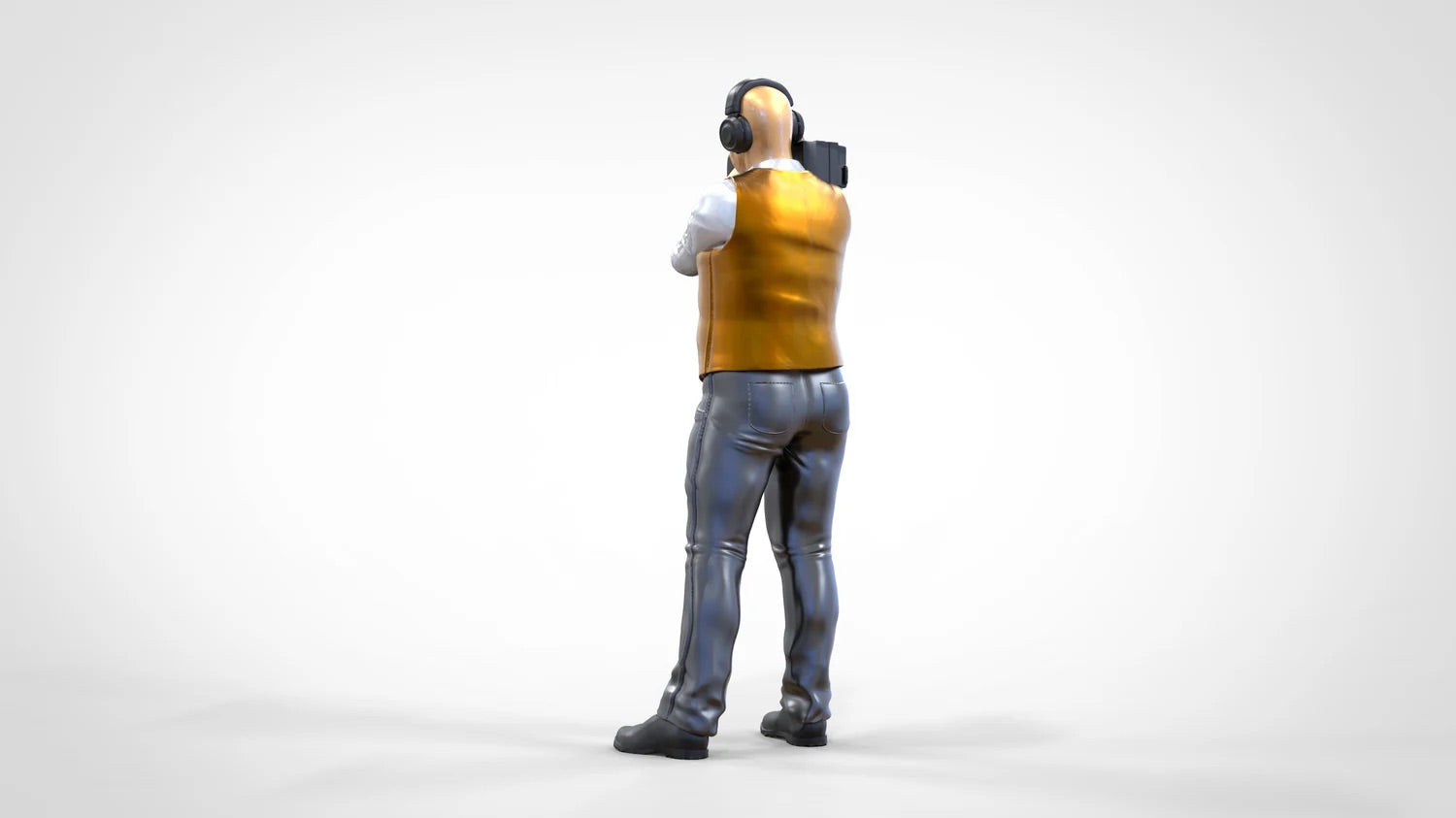 Foto del producto Diorama y modelismo figura en miniatura: Equipo de reporteros - Camarógrafo con cámara de mano