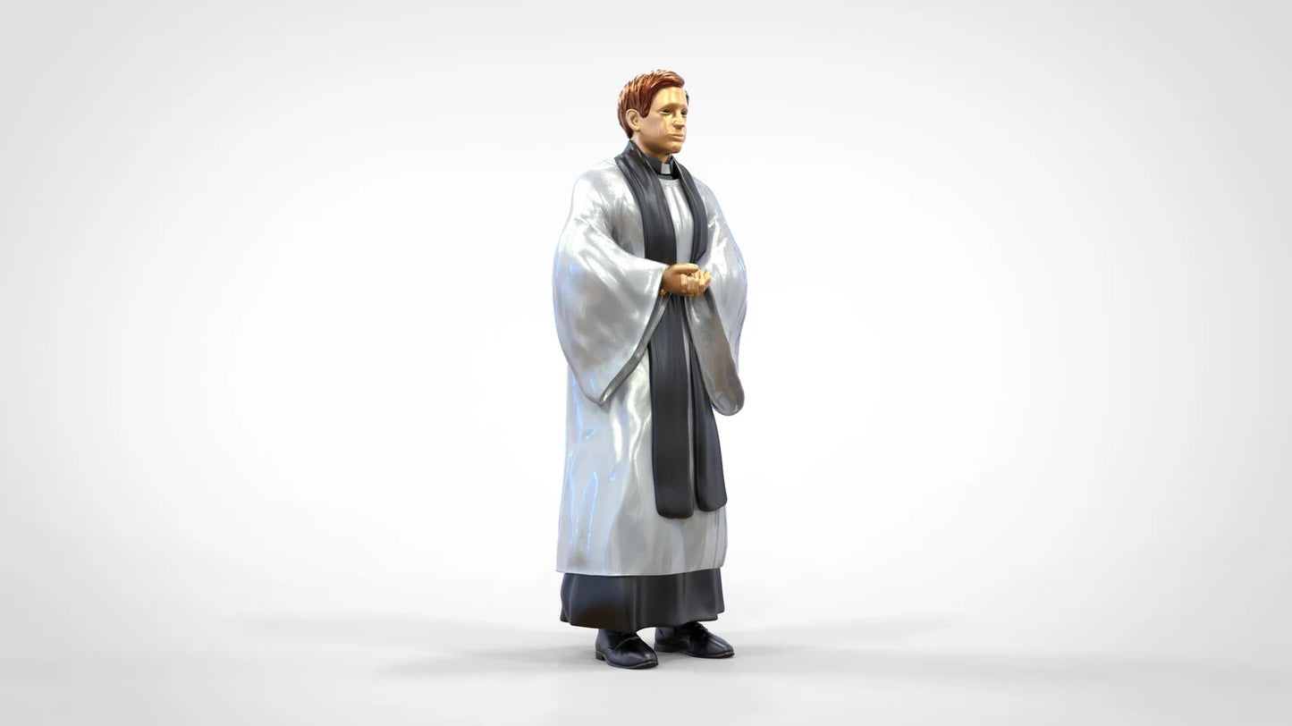 Foto del producto Diorama y modelo de figura en miniatura: Clérigo: Pastor / Sacerdote en misa