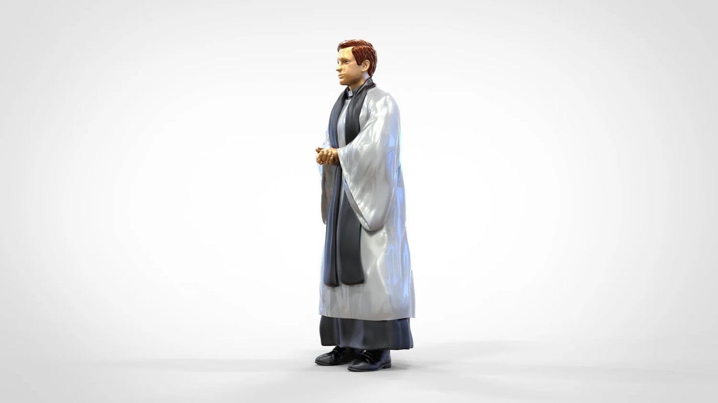 Foto del producto Diorama y modelo de figura en miniatura: Clérigo: Pastor / Sacerdote en misa