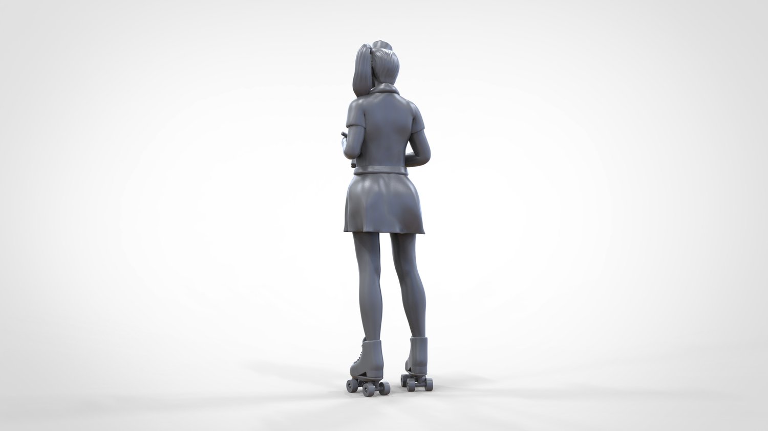 Foto del producto 0: Camarera sobre patines 3: La camarera toma el pedido