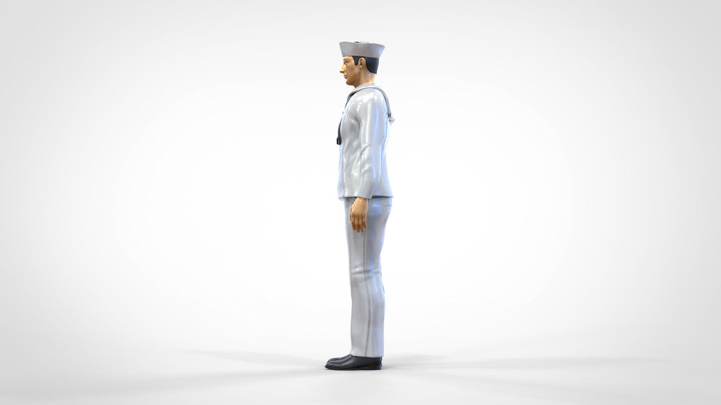 Produktfoto 0: Matrose männlich: Seemann in Uniform steht in Position