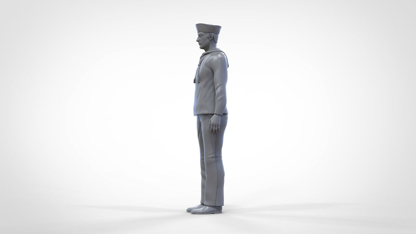 Produktfoto 0: Matrose männlich: Seemann in Uniform steht in Position
