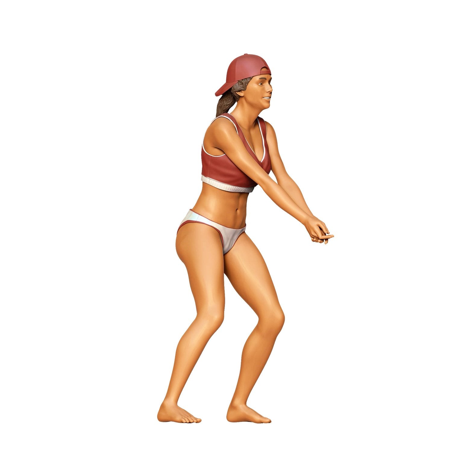 Foto del producto 0: Jugadora de voleibol: Vacaciones con deporte en la playa