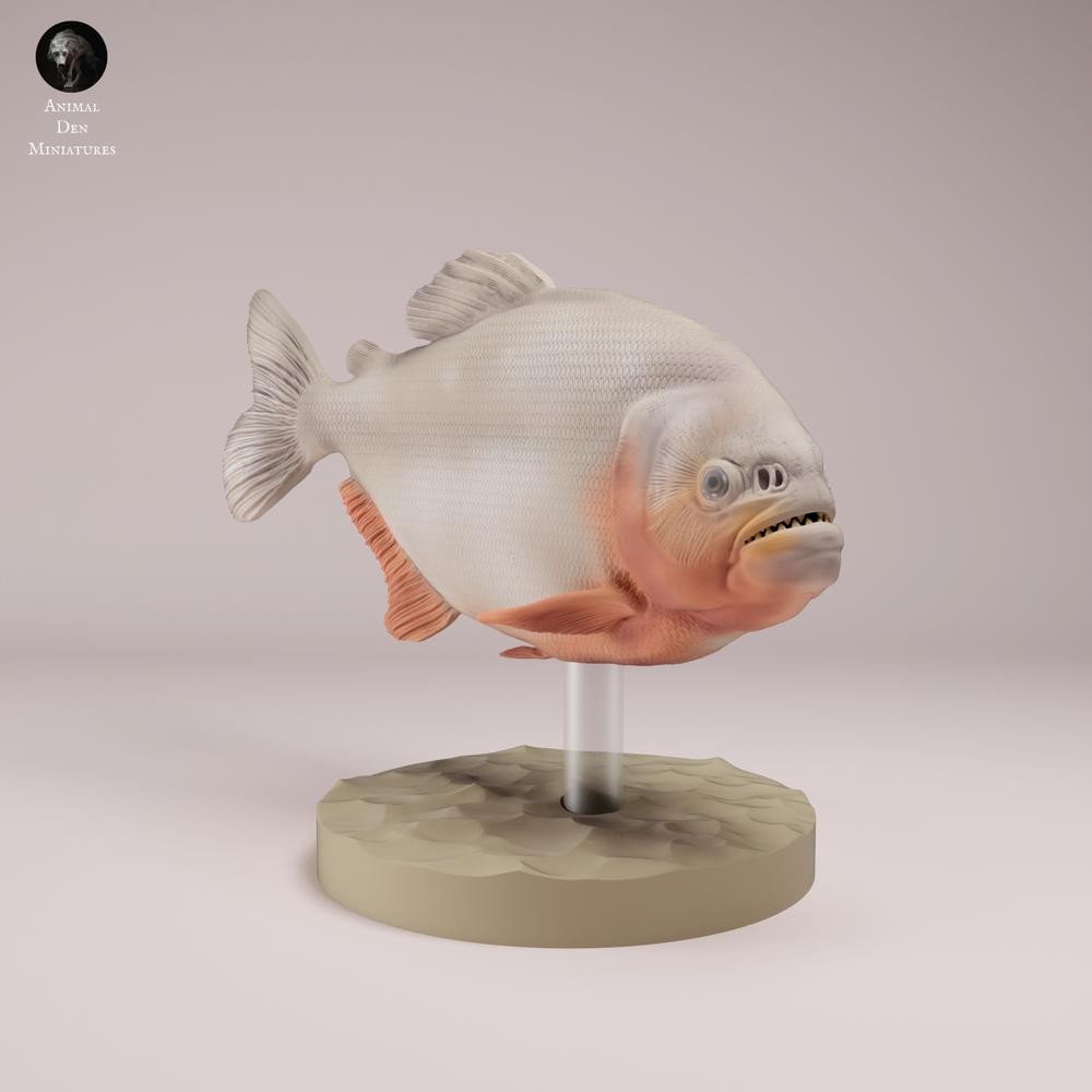Foto de producto de figura animal Animal Den Miniatures 3: Pez: piraña roja de vientre rojo (26_08_01)