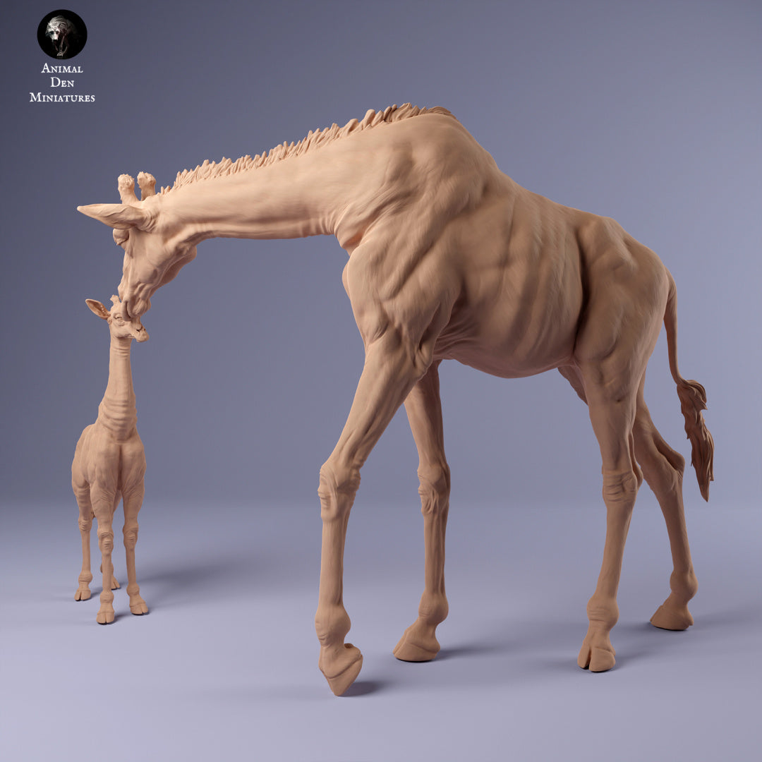 Foto del producto Figura de animal Diorama, Modelismo: 0: Jirafa madre con cría: Animales de África