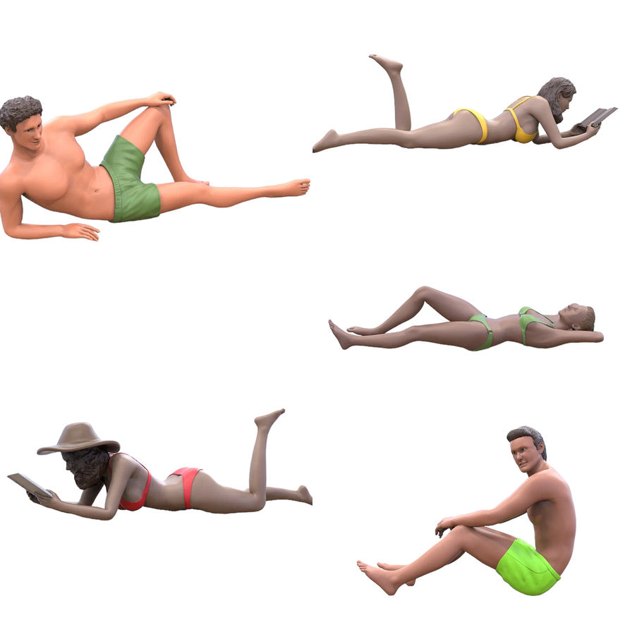 Foto del producto 0: Invitados en la playa: Set de vacaciones en la playa