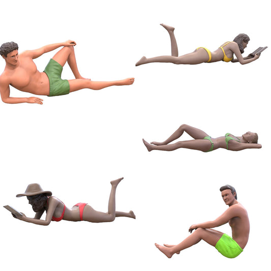 Foto del producto 0: Invitados en la playa: Set de vacaciones en la playa