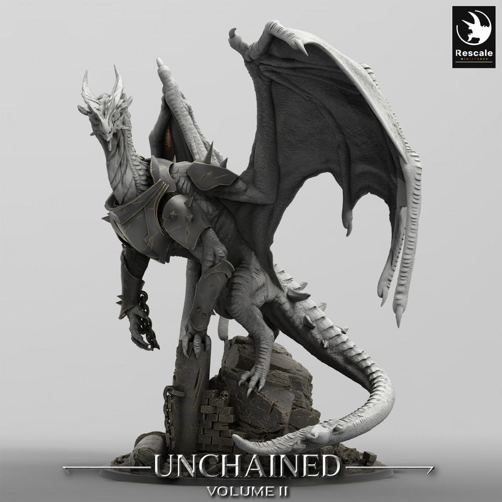 Foto del producto Tabletop 28mm Lord of the Print (LotP) 0: Miniatura de Tabletop: Dragón blindado Xeldranth - Kettenwyrm, Señor de los Dragones, Jefe Monstruo, Miniatura de Dragón (24_05_X)