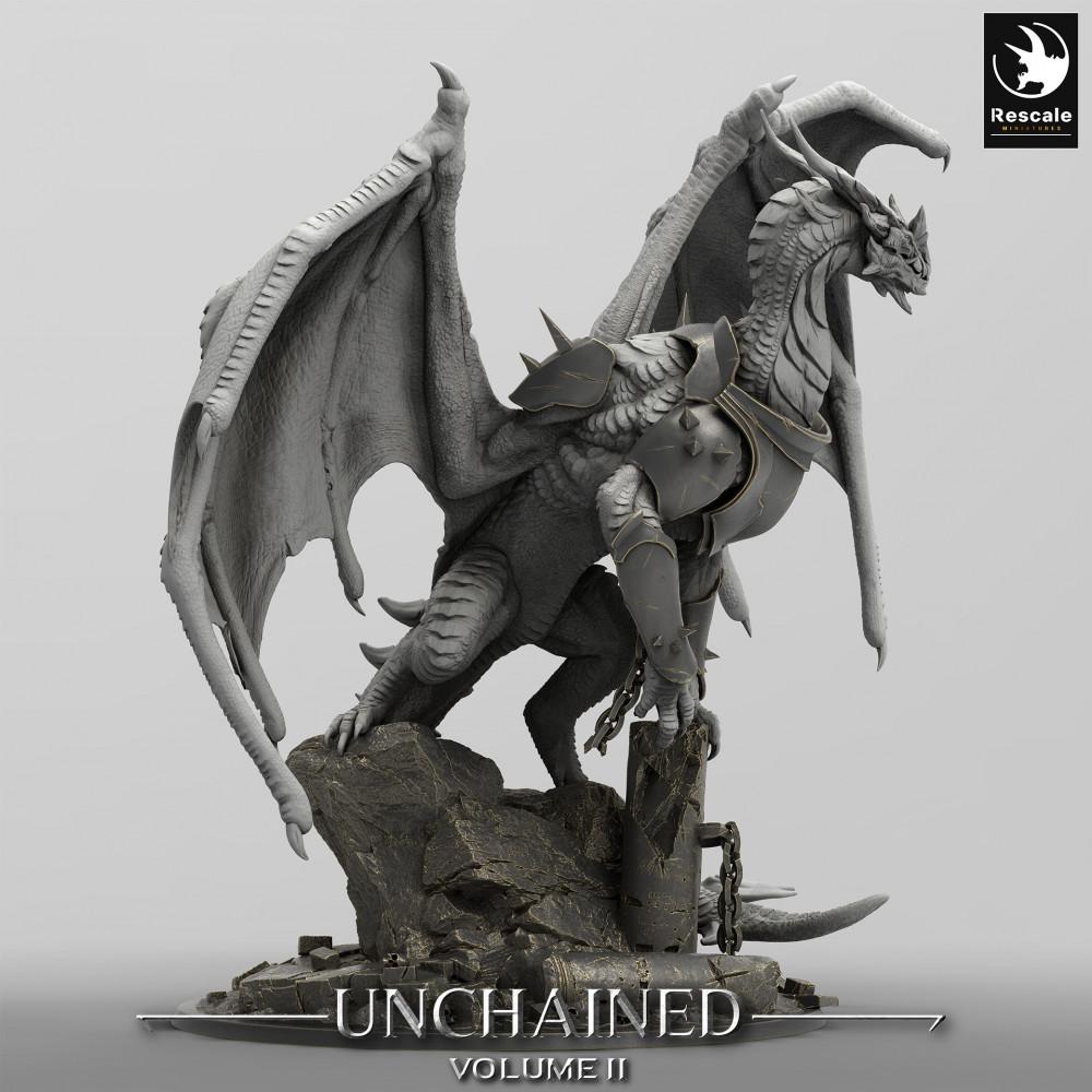 Foto del producto Tabletop 28mm Lord of the Print (LotP) 0: Miniatura de Tabletop: Dragón Blindado Xeldranth - Kettenwyrm, Señor de los Dragones, Jefe Monstruo, Miniatura de Dragón (24_05_X)