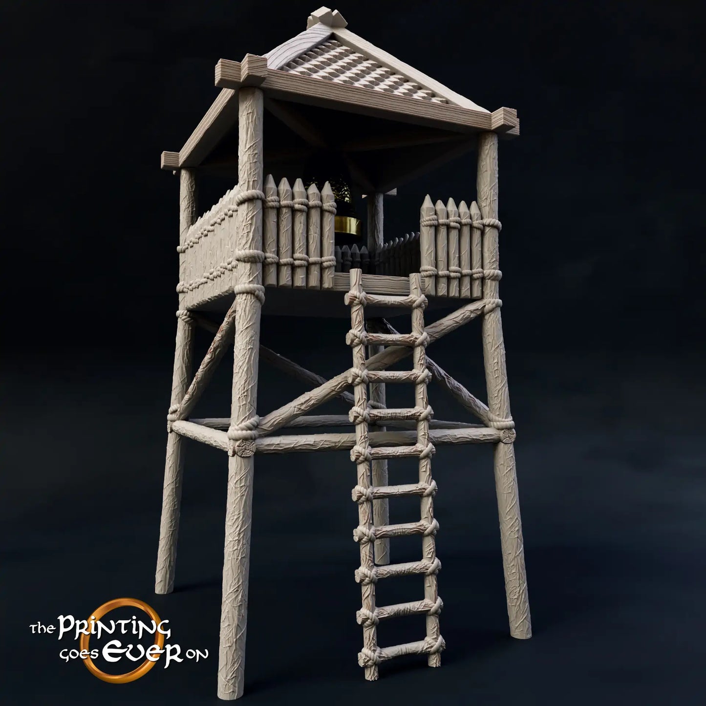 Foto del producto Tabletop 28mm The Printing Goes Ever On (TPGEO) 0: Torre de madera - Mirador de los jinetes