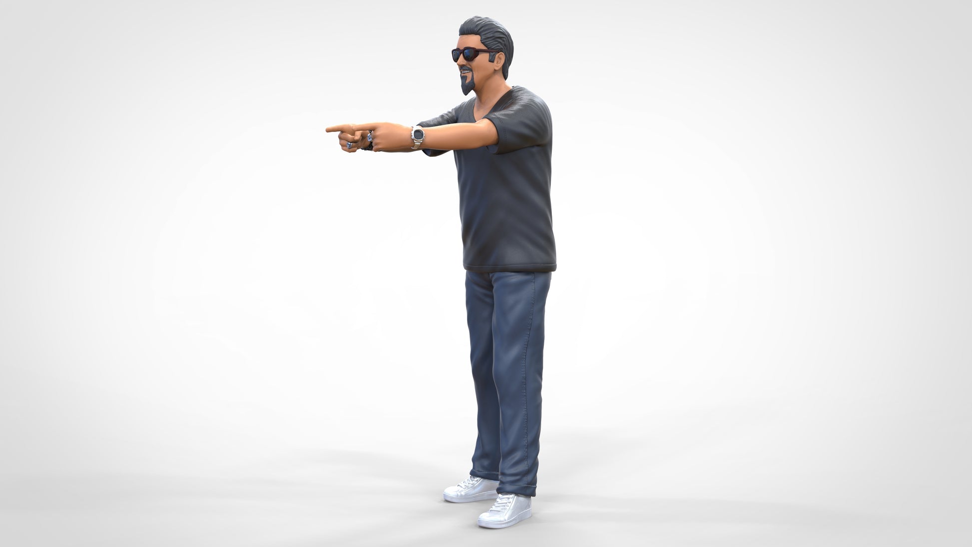 Foto del producto diorama y modelo de miniatura: hombre con gafas de sol