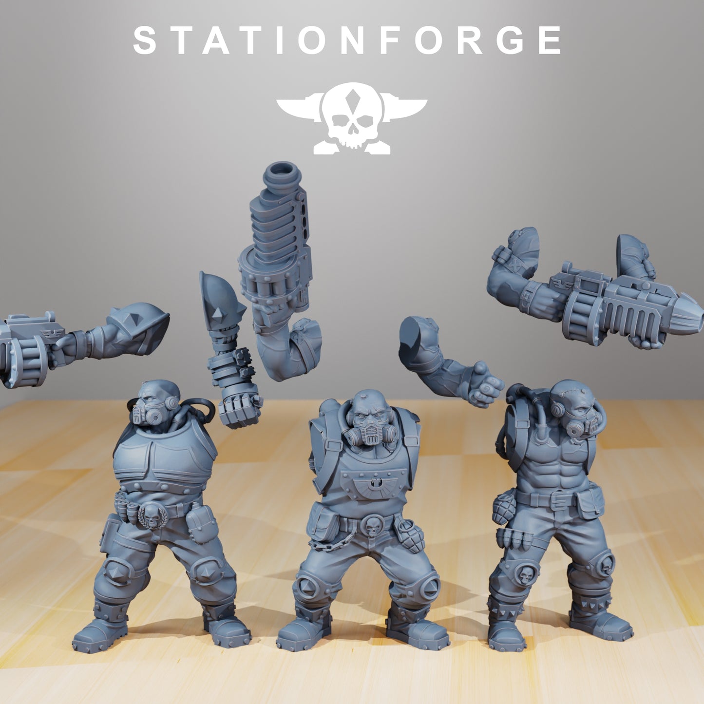 Foto del producto Minis de 28 mm para tabletop Stationforge: Guerrillas de la Guardia Nacional