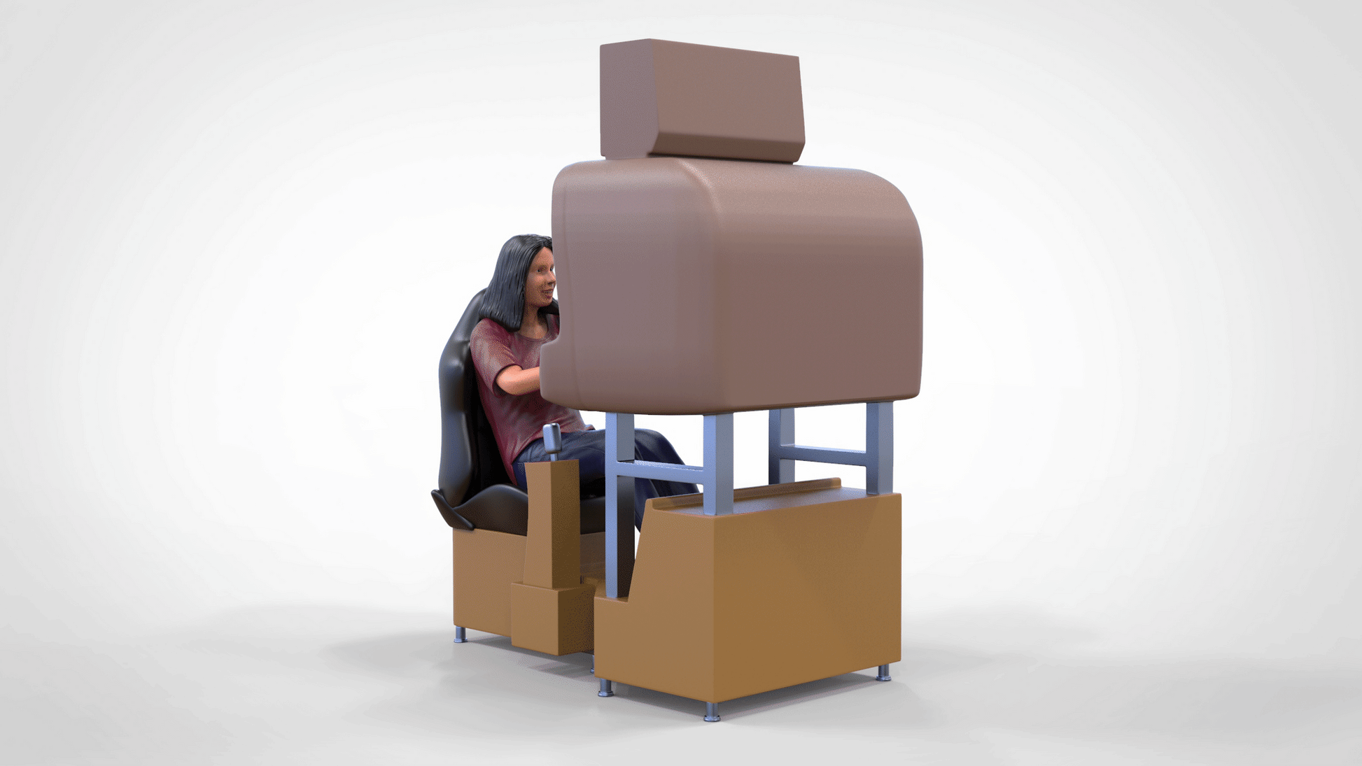 Foto del producto Diorama y modelo de miniatura: Mujer en la máquina tragamonedas