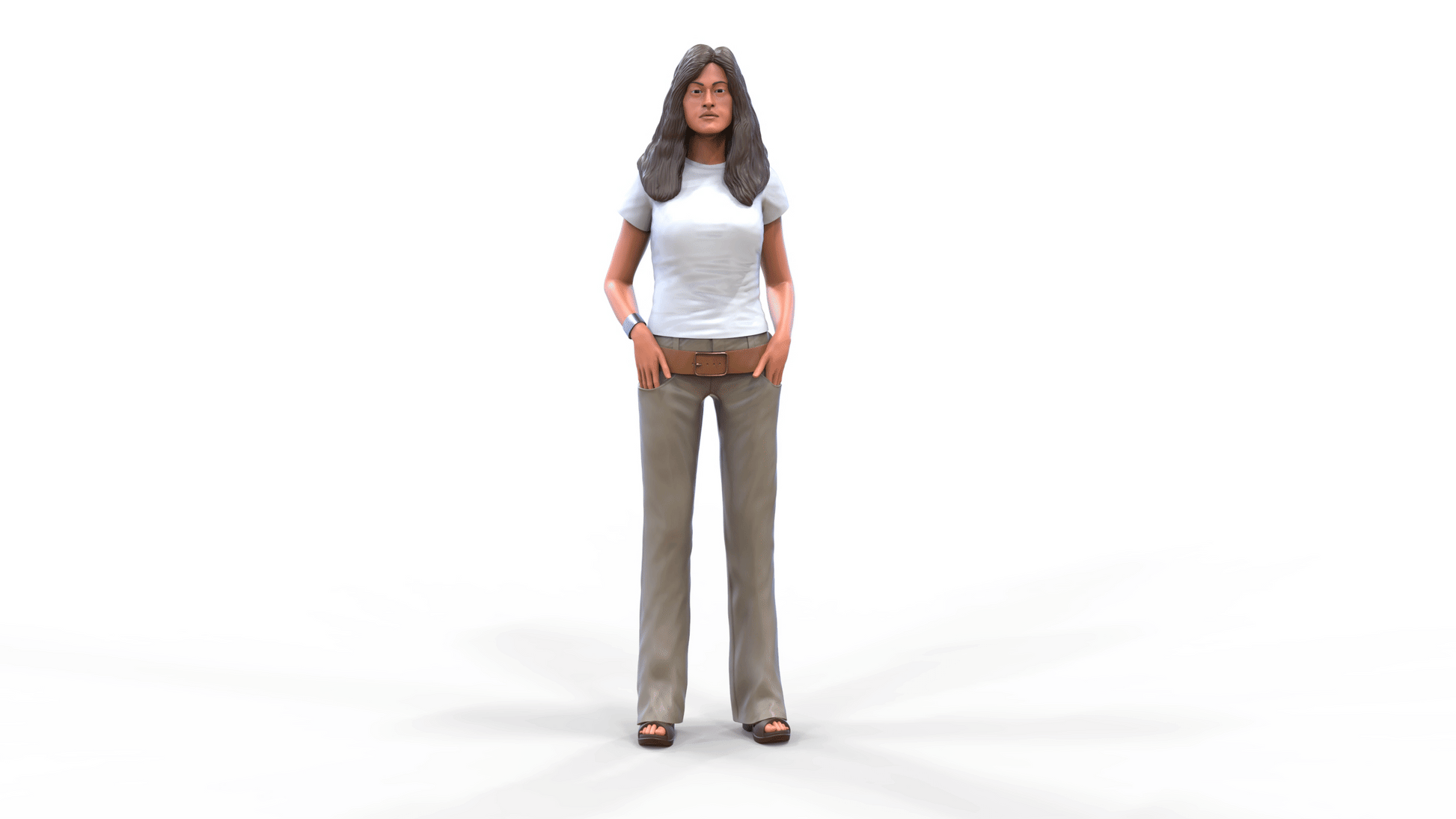 Foto del producto diorama y modelo de miniatura: mujer esperando