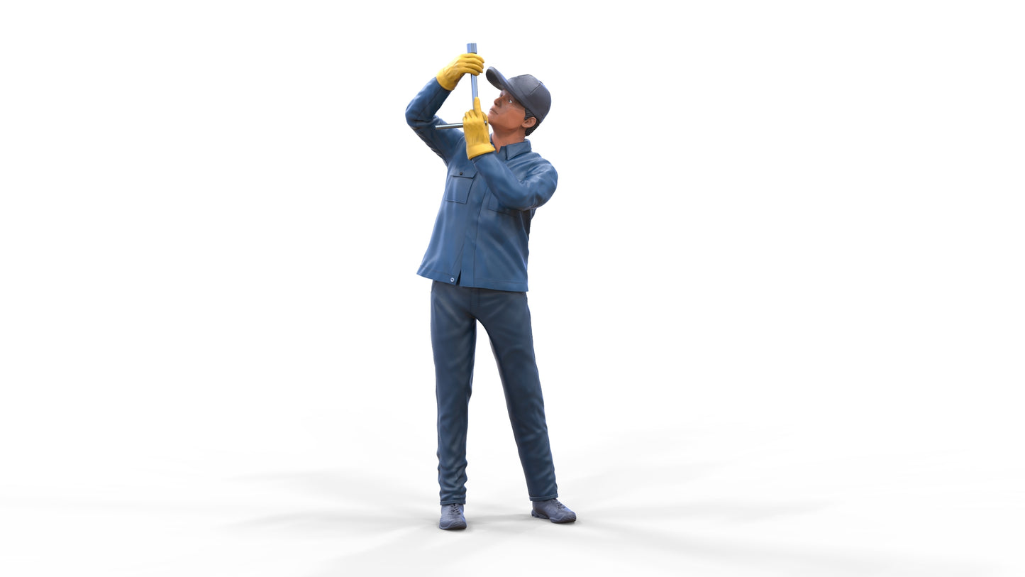 Foto del producto Diorama y modelo de figura en miniatura: Set de mecánicos, 6 figuras
