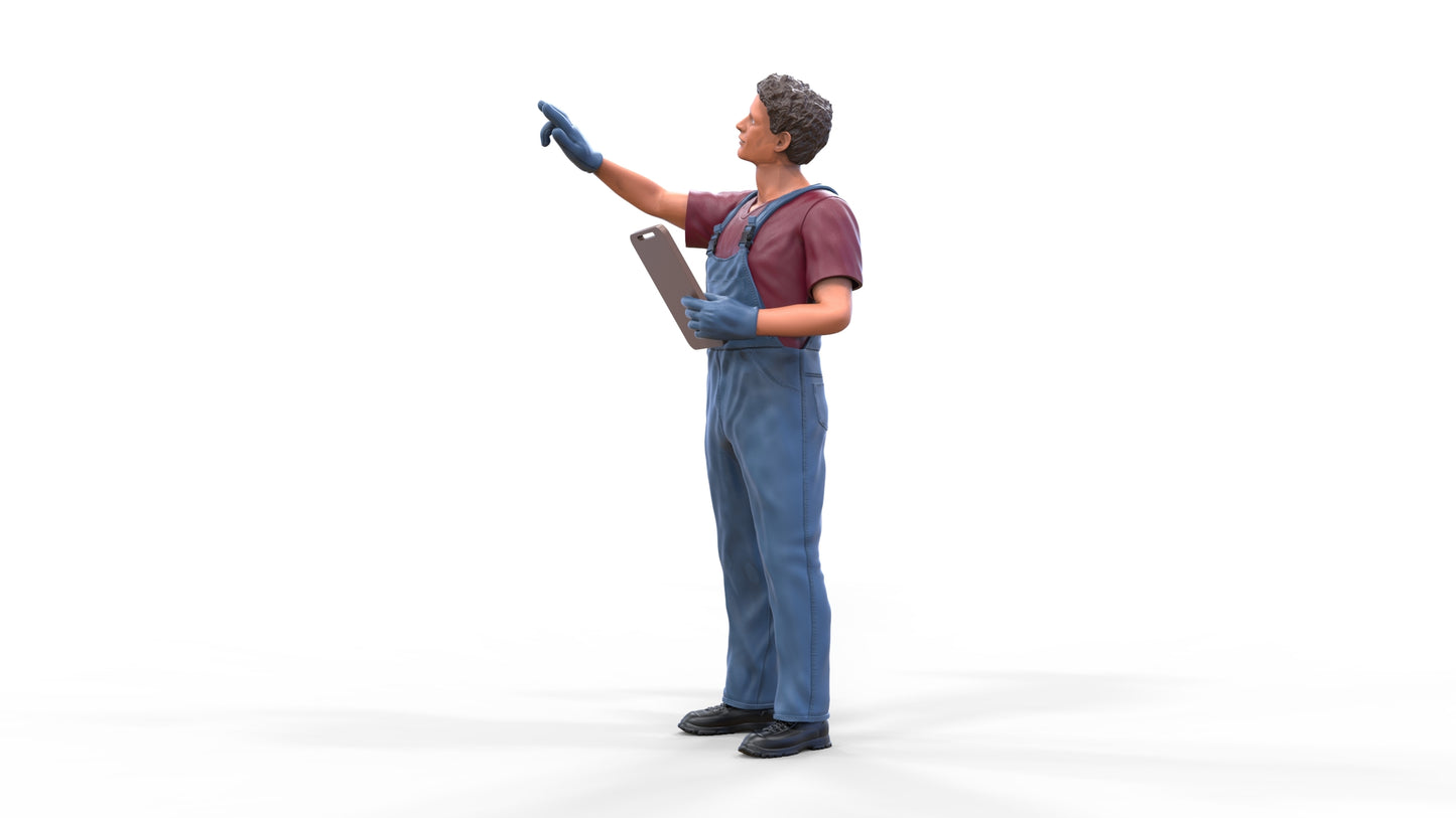Foto del producto Diorama y modelo de figura en miniatura: Set de mecánicos, 6 figuras