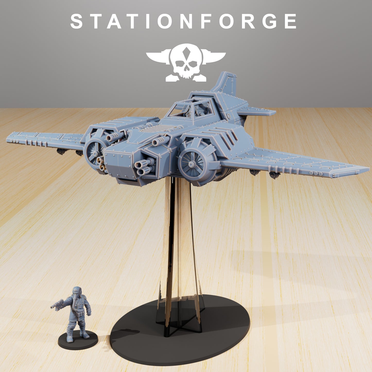 Foto del producto Minis de mesa de 28 mm Stationforge: Avión de combate