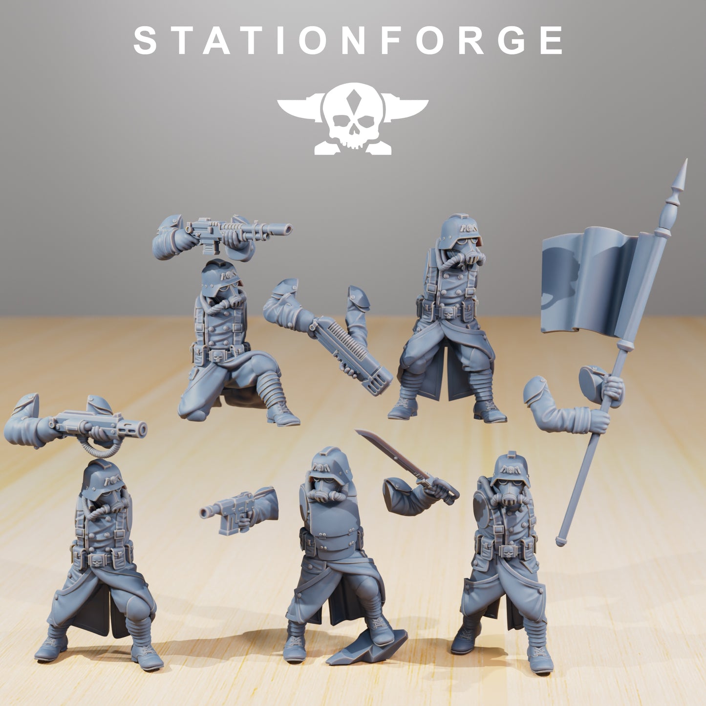 Foto del producto Minis de mesa de 28 mm Stationforge: Fuerza de Comando
