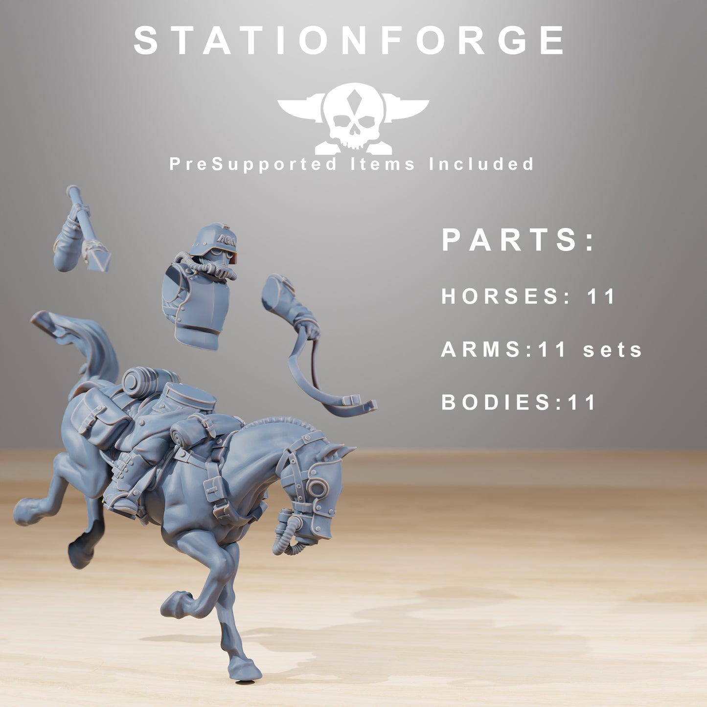Foto del producto Minis de tabletop de 28 mm Stationforge: Caballería