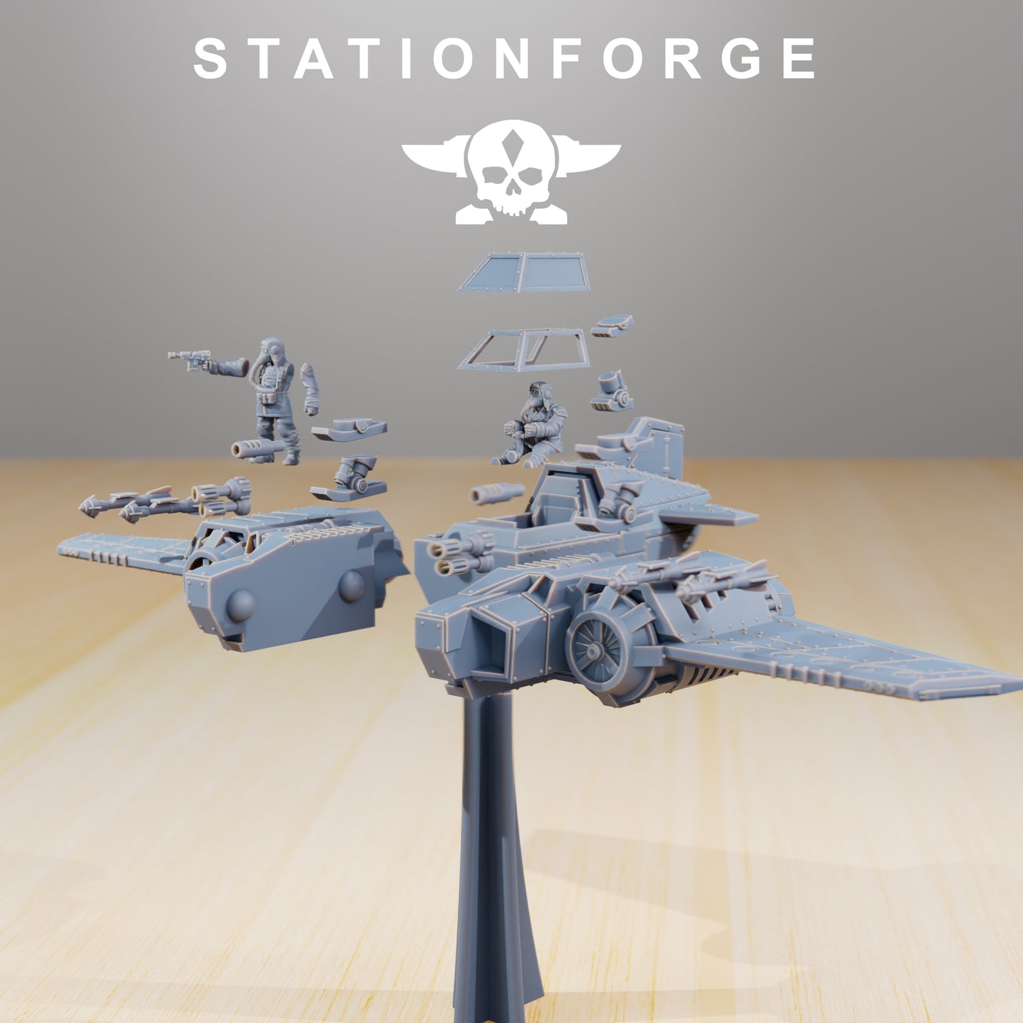 Foto del producto Minis de mesa de 28 mm Stationforge: Avión de combate