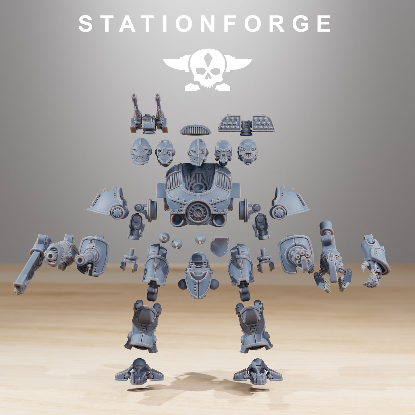 Foto del producto Minis de Tabletop de 28mm Stationforge: Defender MK2