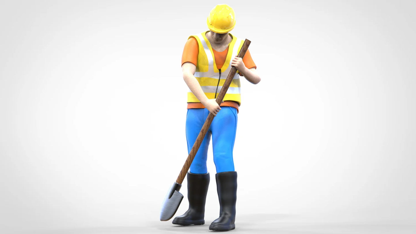 Foto del producto Diorama y modelismo figura en miniatura: Set de trabajadores, 8 figuras
