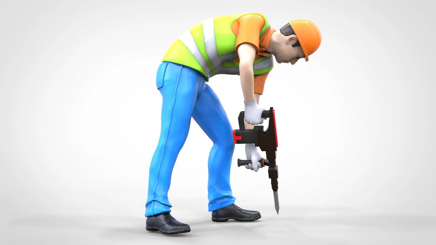 Foto del producto Diorama y modelismo figura en miniatura: Set de trabajadores, 8 figuras
