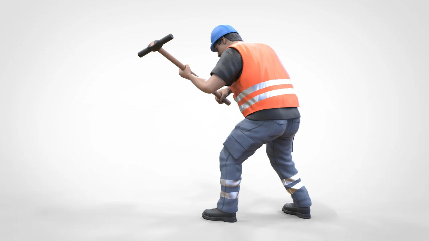 Foto del producto Diorama y modelismo figura en miniatura: Set de trabajadores, 8 figuras