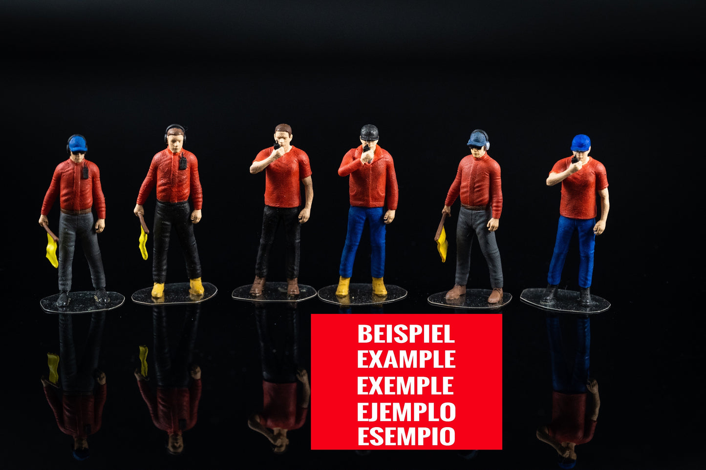 Foto del producto Diorama y modelismo figura en miniatura: Set de vigilantes, 6 figuras