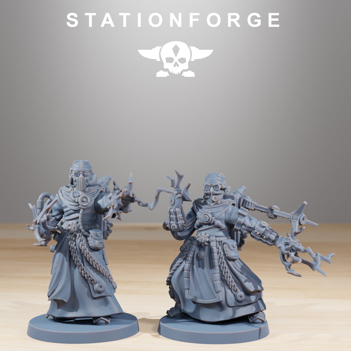 Foto del producto Minis de 28 mm para tabletop Stationforge: Predicadores Forager