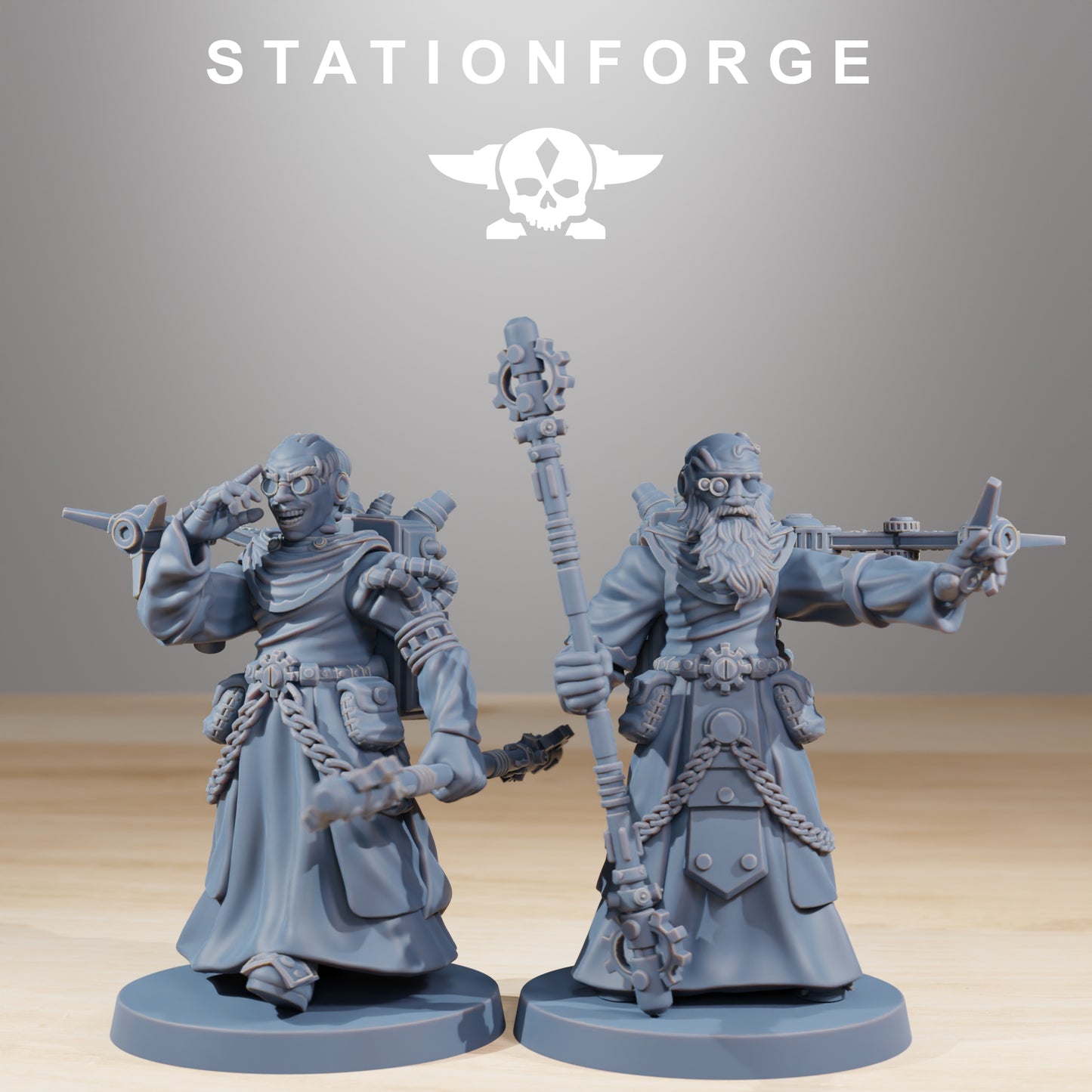Foto del producto Minis de 28 mm para tabletop Stationforge: Predicadores Forager