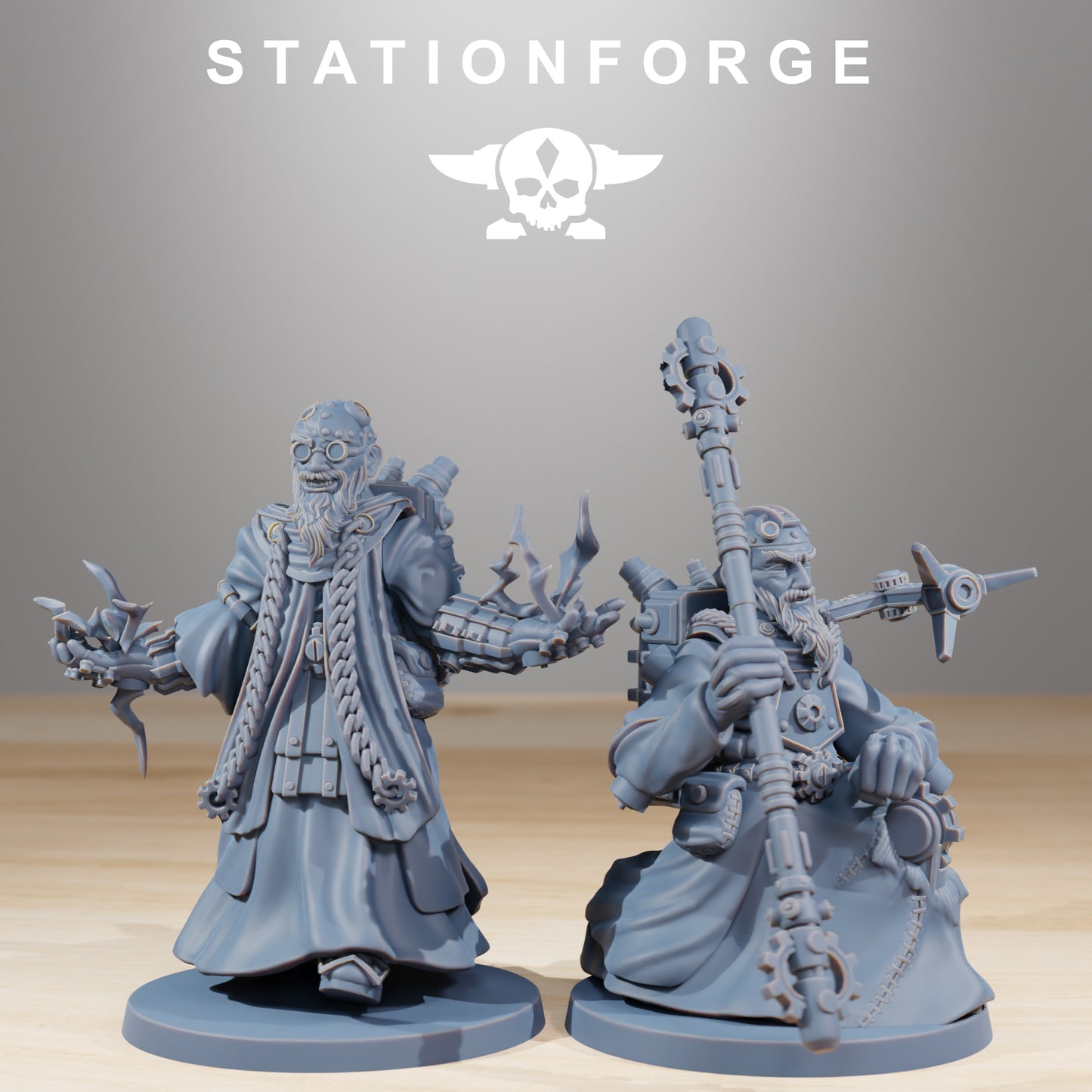 Foto del producto Minis de 28 mm para tabletop Stationforge: Predicadores Forager