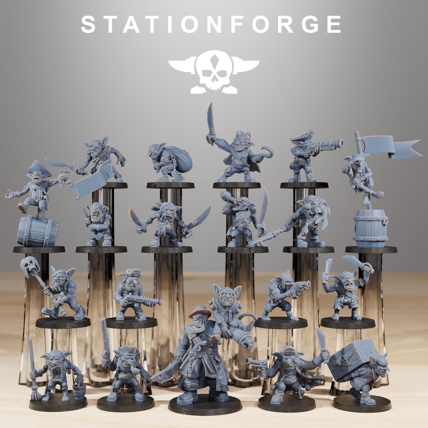 Foto del producto Minis de mesa de 28 mm Stationforge: Piratas Gobs
