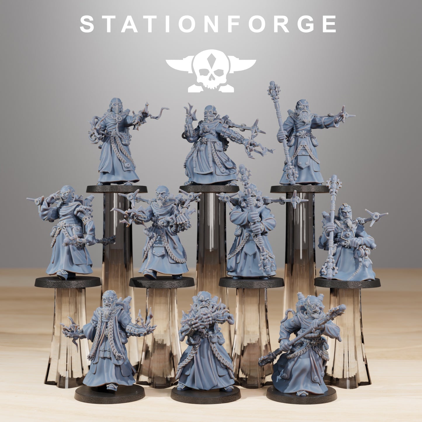 Foto del producto Minis de 28 mm para tabletop Stationforge: Predicadores Forager