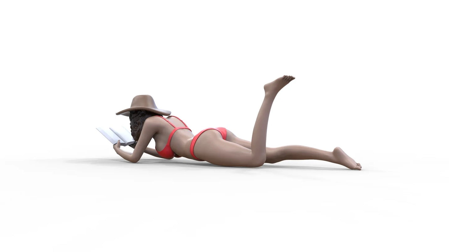 Foto del producto Diorama y modelismo miniatura figura: Mujer en la playa 2