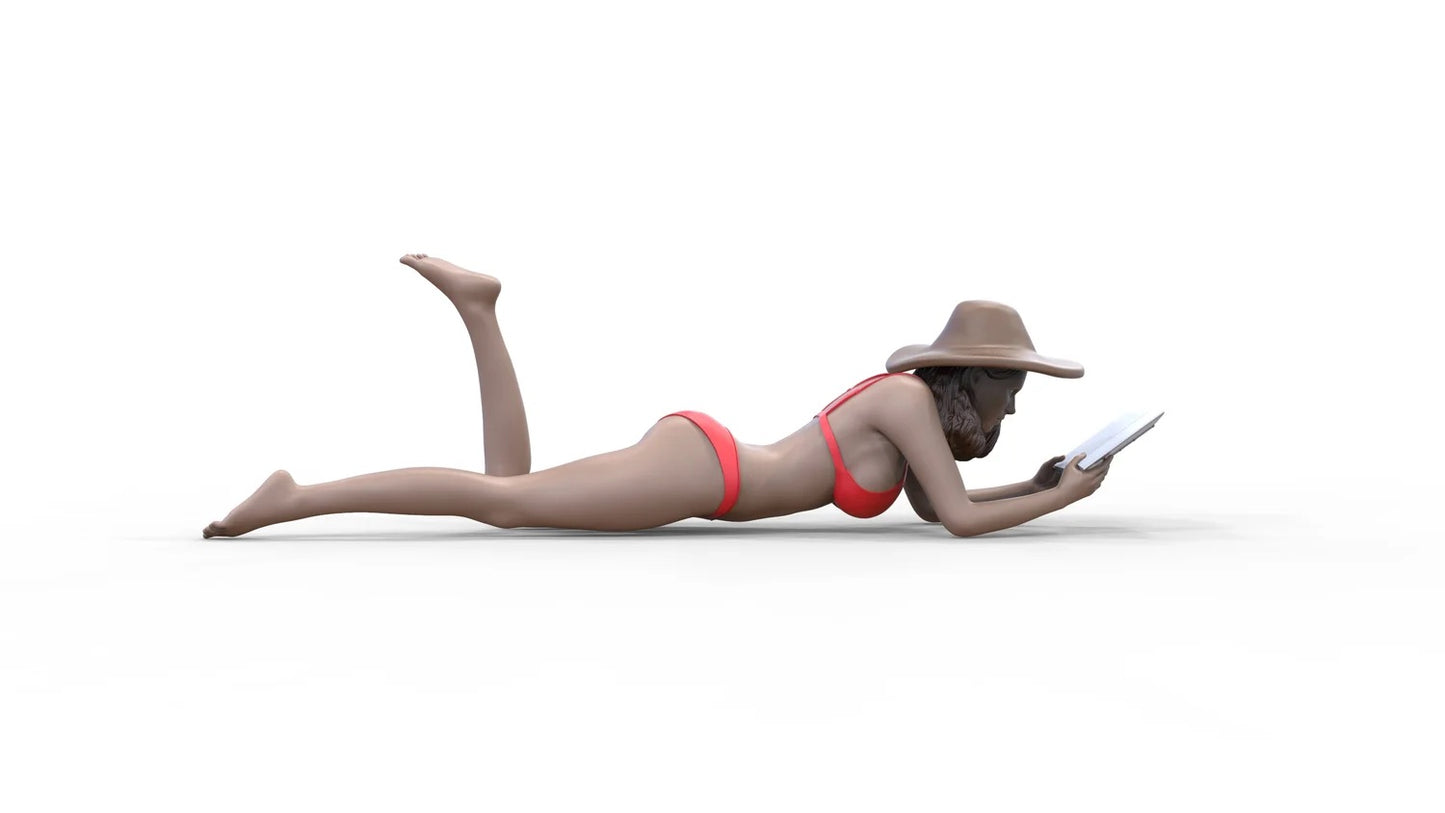 Foto del producto Diorama y modelismo miniatura figura: Mujer en la playa 2