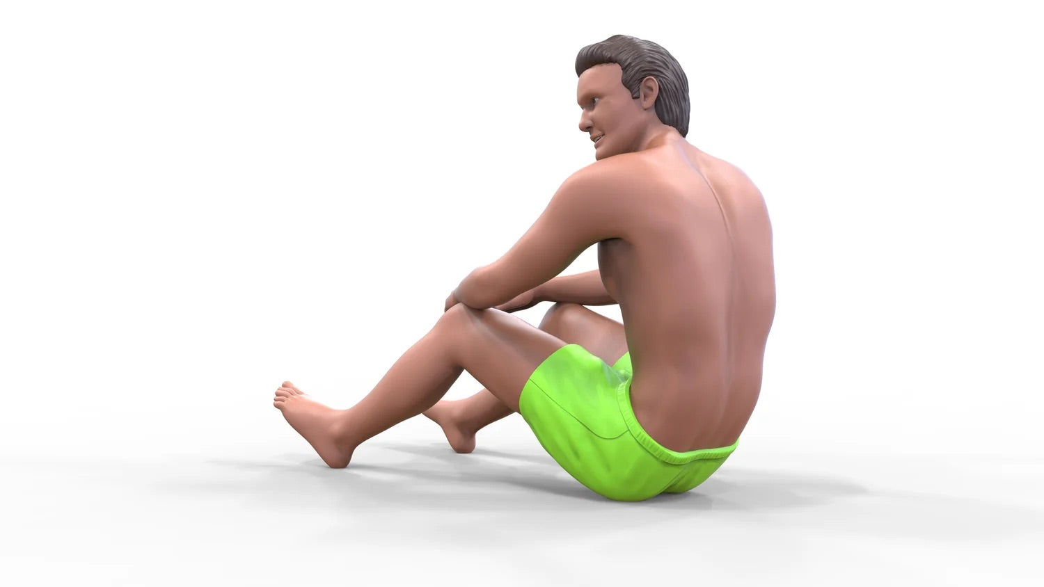 Foto del producto Diorama y modelismo Miniatura Figura: Hombre en la playa 2