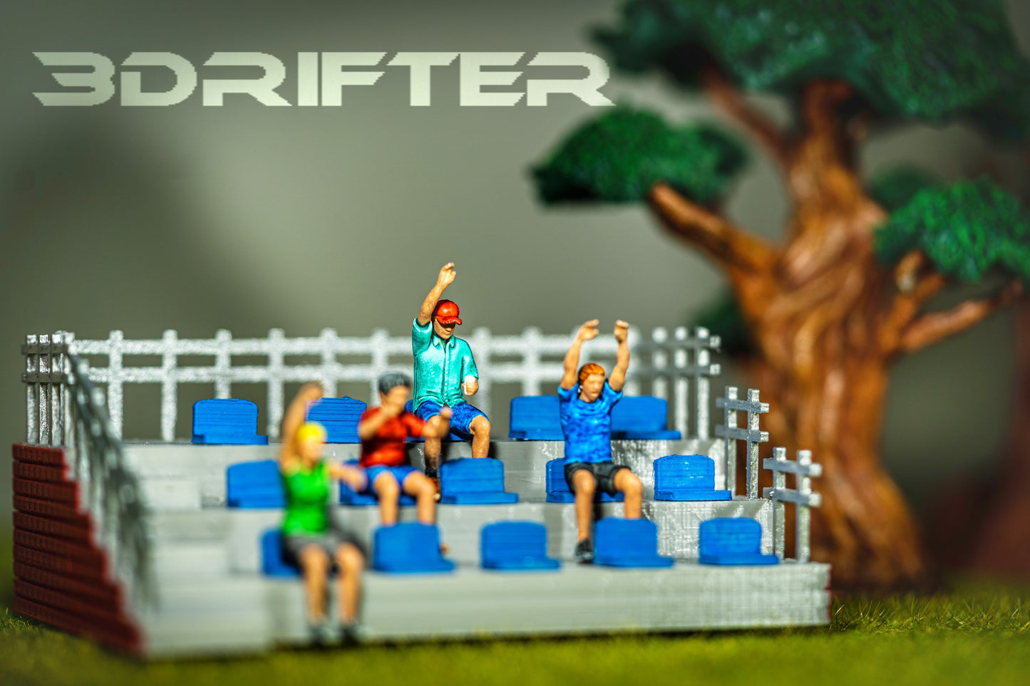 Foto del producto Diorama y modelismo miniatura figura: Set de espectadores 4, 10 figuras