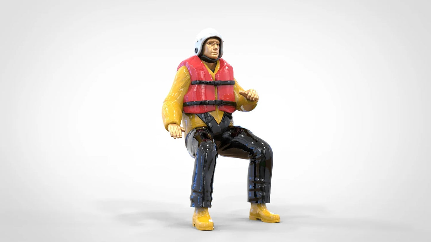 Foto del producto Diorama y modelo de figura en miniatura: Set de rescatistas, 8 figuras