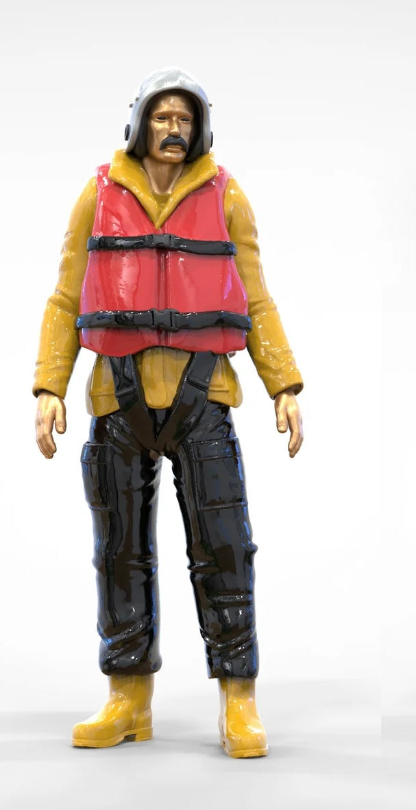 Foto del producto Diorama y modelo de figura en miniatura: Set de rescatistas, 8 figuras