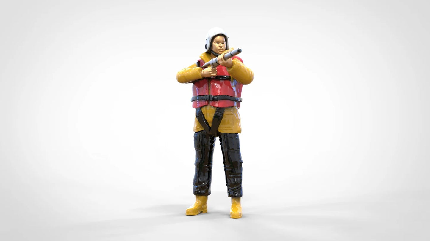 Foto del producto Diorama y modelo de figura en miniatura: Set de rescatistas, 8 figuras