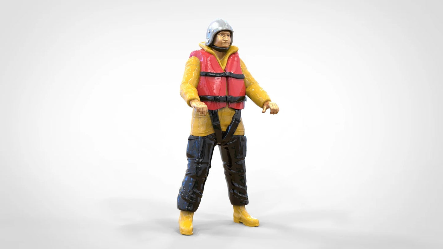 Foto del producto Diorama y modelo de figura en miniatura: Set de rescatistas, 8 figuras
