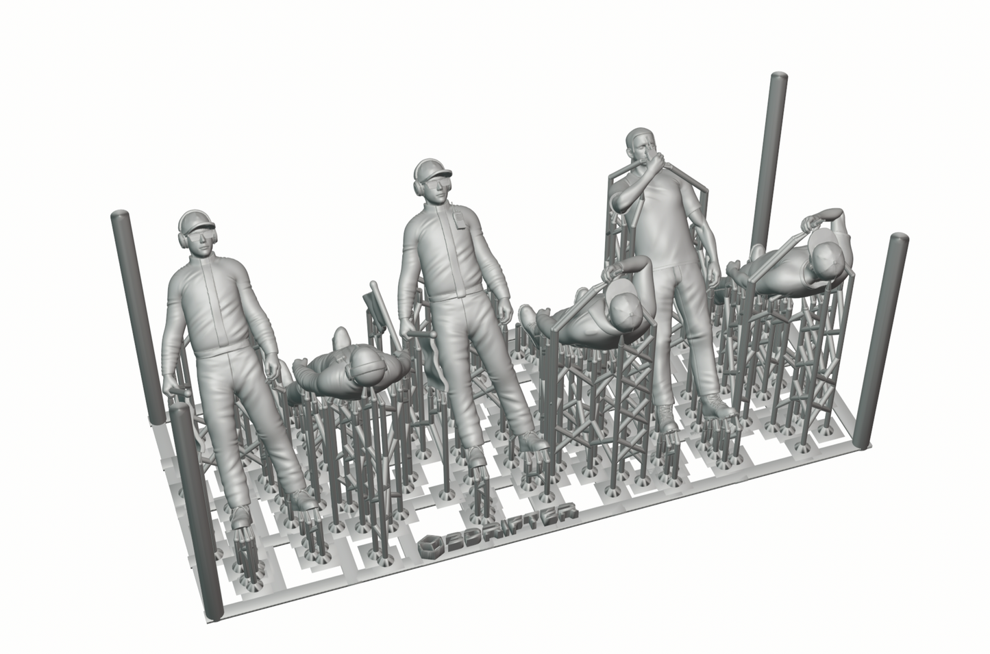 Foto del producto Diorama y modelismo figura en miniatura: Set de vigilantes, 6 figuras
