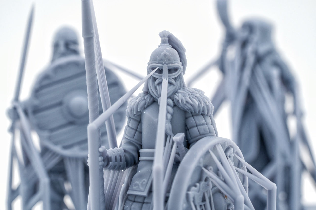 75mm Figuren: mittelalterliche und historische Minis, Ritter, Stadtbewoher, Kämpfer und viele mehr