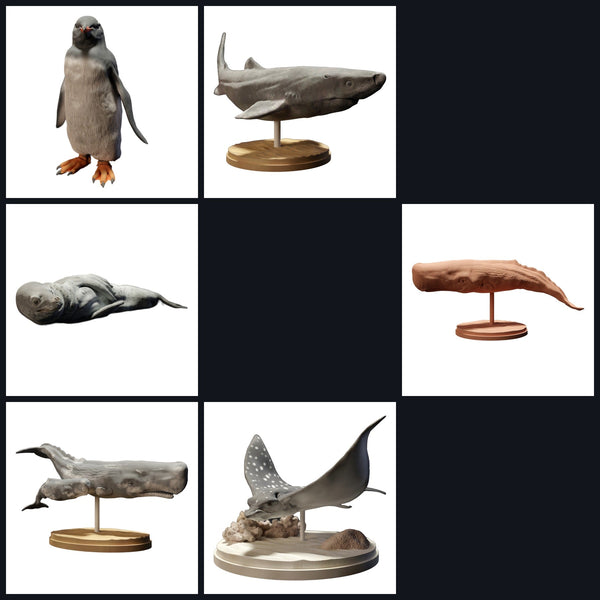 Esta imagen es la imagen de categoría para el lanzamiento 23_07: Tropische Tierminiaturen und Tierfiguren für Diorama & Modellbau