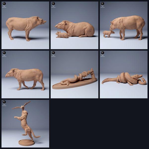 Esta imagen es la imagen de categoría para el lanzamiento 24_04: Amazonas-miniaturas de animales y figuras de animales para dioramas y modelismo