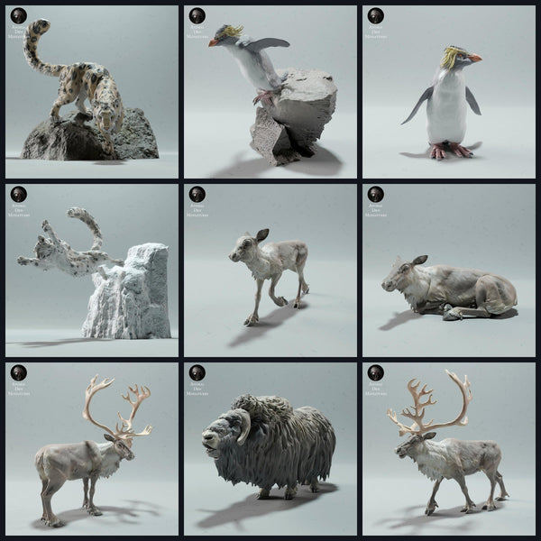 Esta imagen es la imagen de categoría para el lanzamiento 22_12: Tundra-miniaturas de animales para dioramas y modelismo