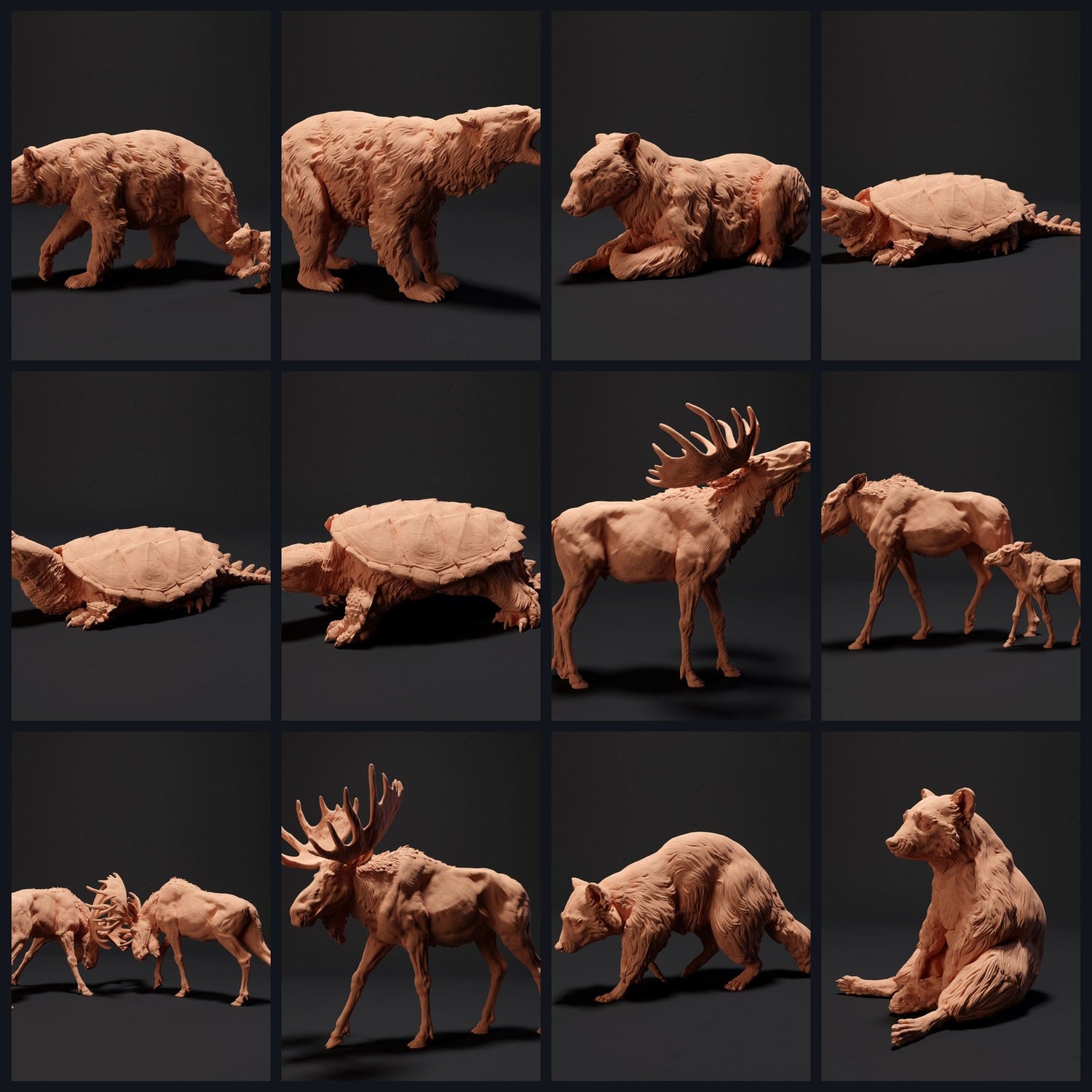 Esta imagen es la imagen de categoría para el lanzamiento 23_09: Nordische Tierfiguren und Tierminiaturen für Diorama & Modellbau