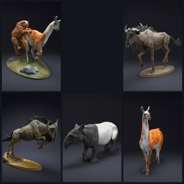 Esta imagen es la imagen de categoría para el lanzamiento 22_07: Wildtierminiaturen für Diorama und Modellbau
